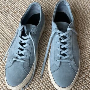Common Projects Men's Achilles Low Sneakers - Powder Blue - Size 43/10